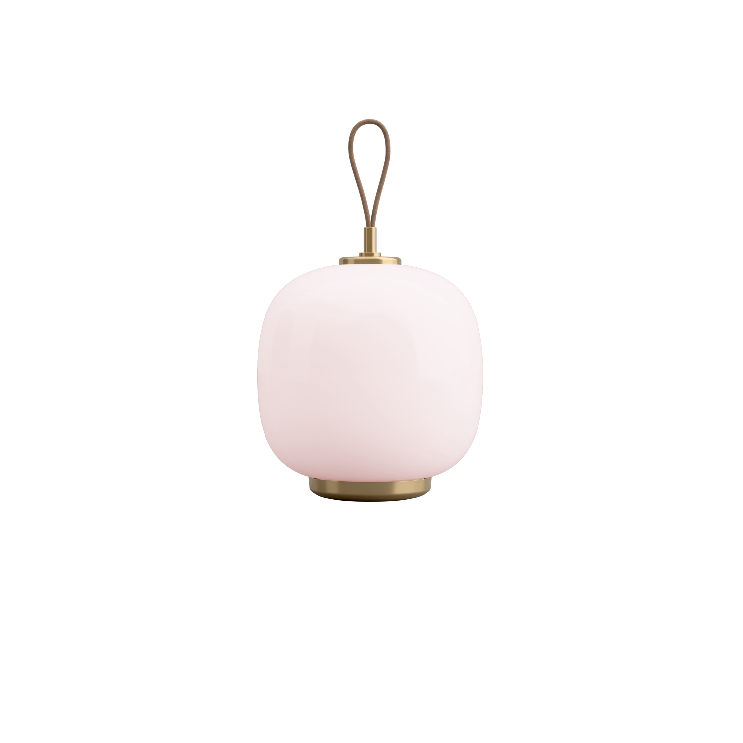 Louis Poulsen VL 45 Radiohus Genopladelig Bordlampe Messing/Rosa Glas