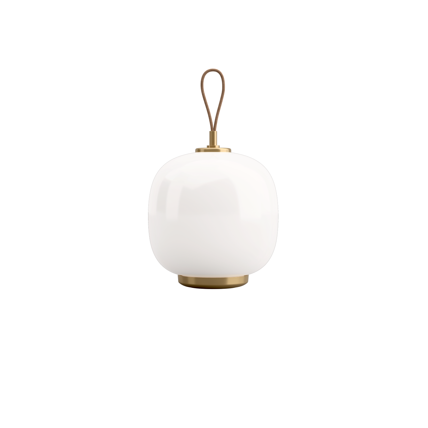 Louis Poulsen VL 45 Radiohus genopladelig Bordlampe Messing/Hvid Opal Glas
