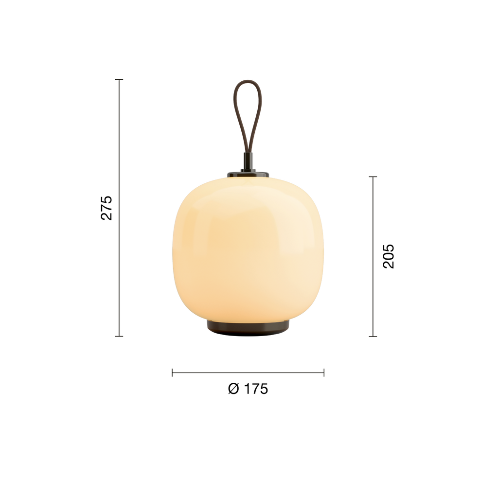 Louis Poulsen VL 45 Radiohus Genopladelig Bordlampe Messing/Gul Glas