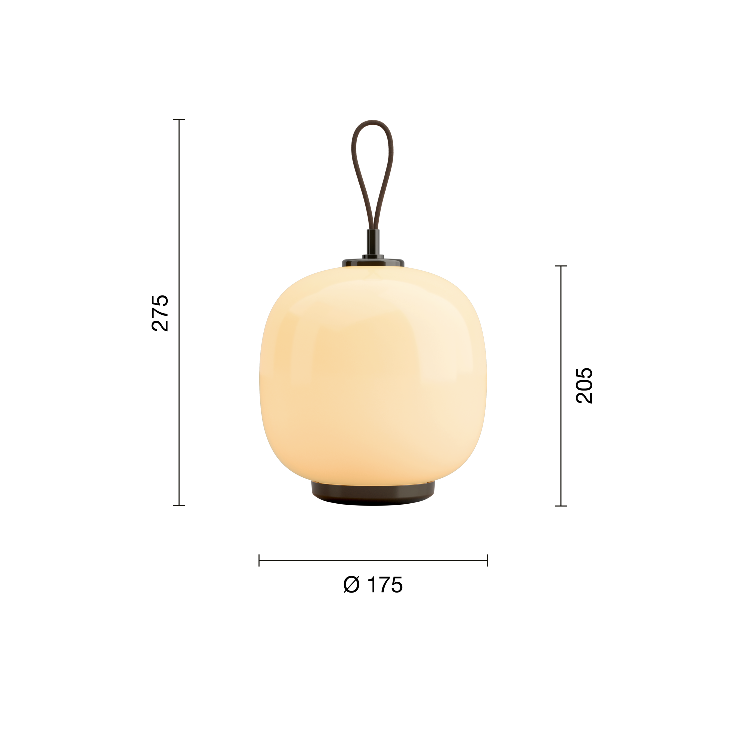 Louis Poulsen VL 45 Radiohus Genopladelig Bordlampe Messing/Gul Glas