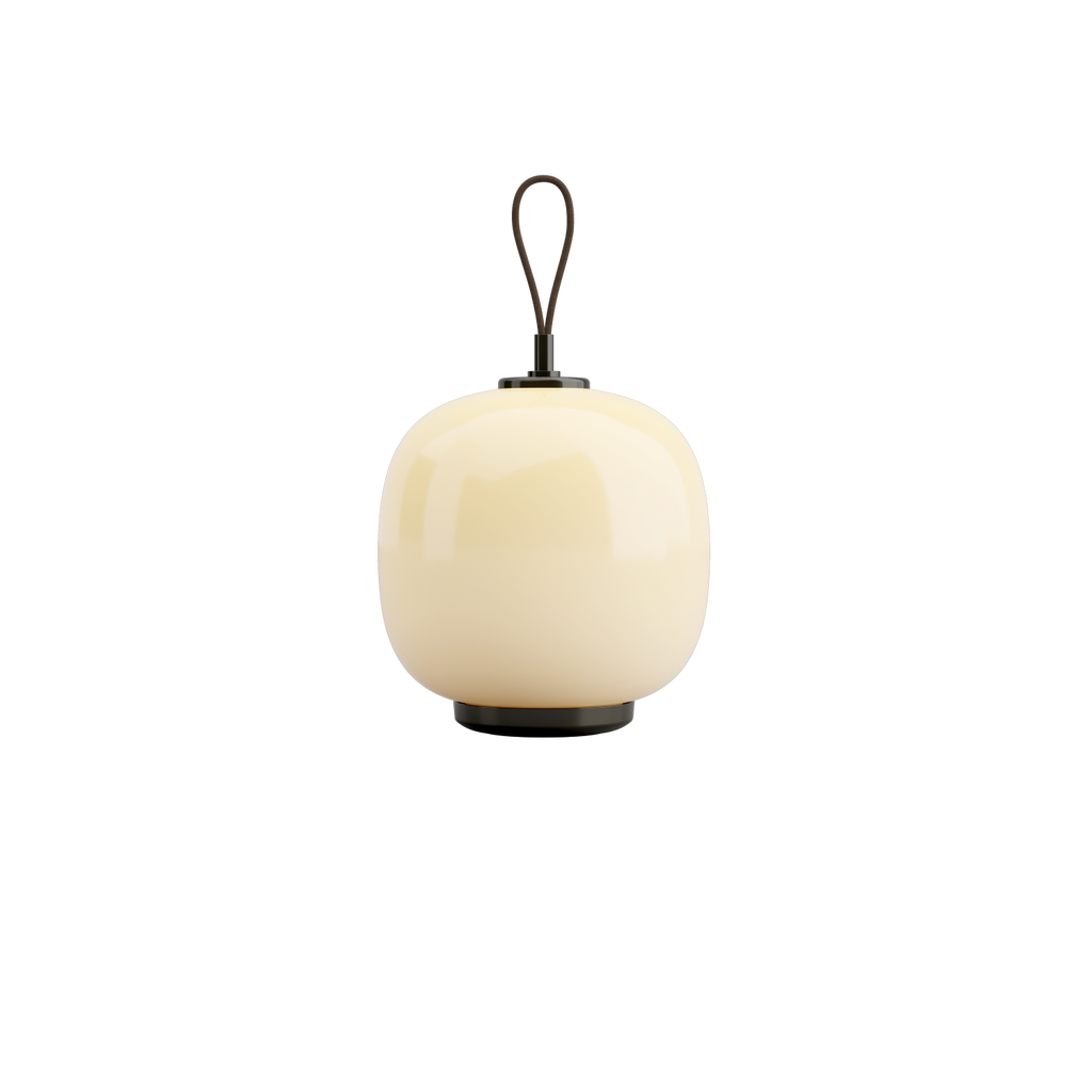 Louis Poulsen VL 45 Radiohus Genopladelig Bordlampe Messing/Gul Glas