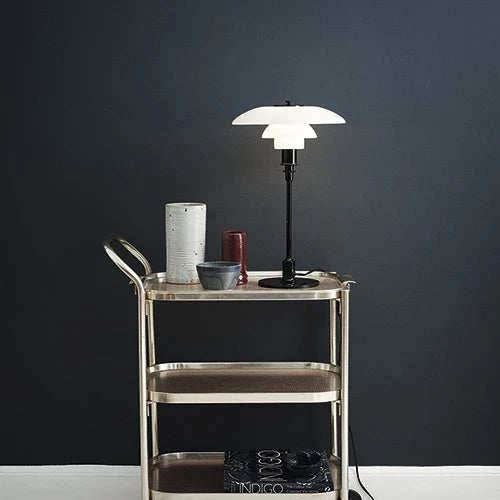 Louis Poulsen PH 3/2 Bordlampe sortforkromet