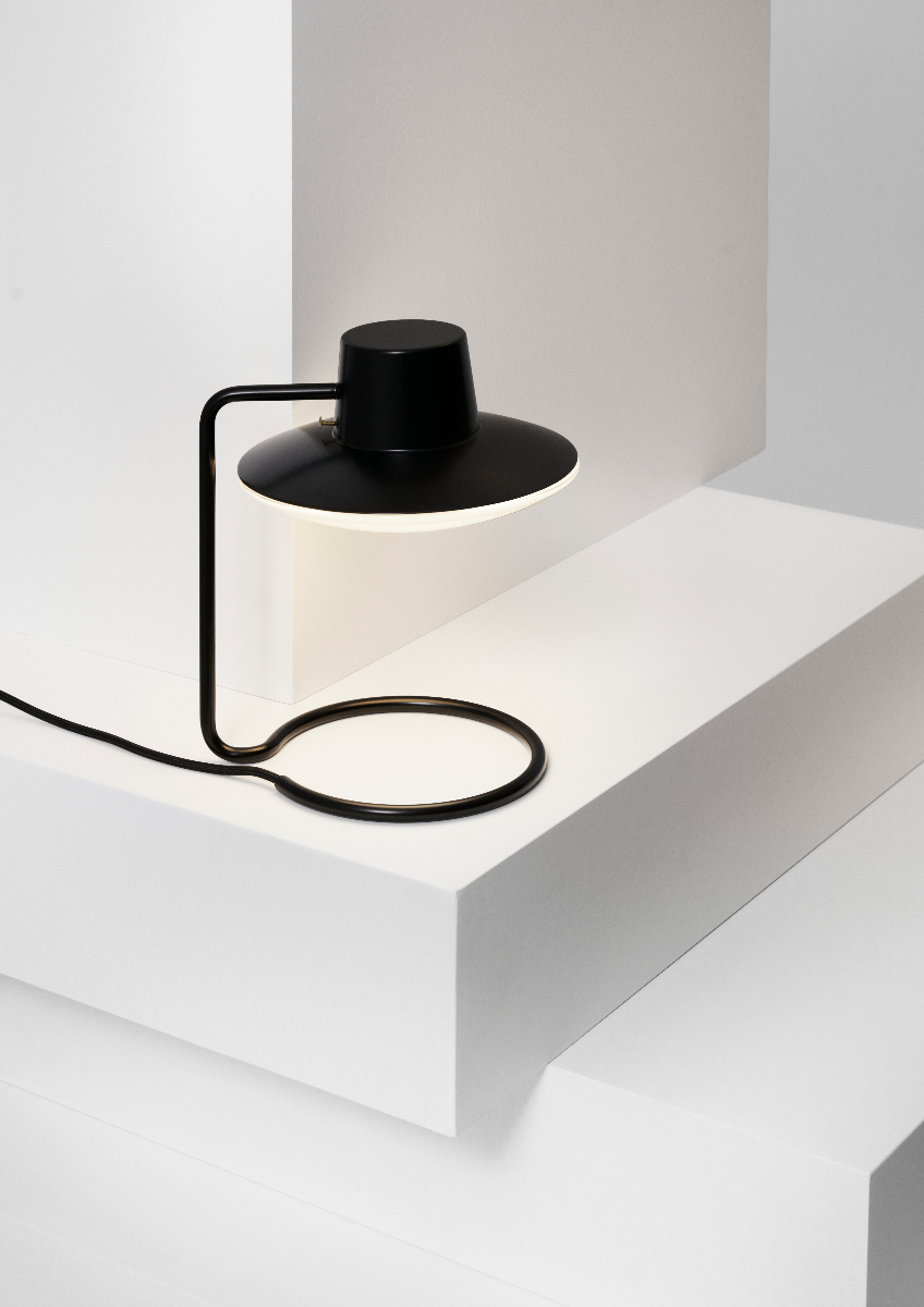 Louis Poulsen - Aj Oxford - Bordlampe - Opal m/skærm