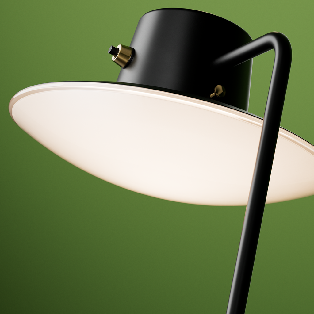 Louis Poulsen - Aj Oxford - Bordlampe - Opal m/skærm
