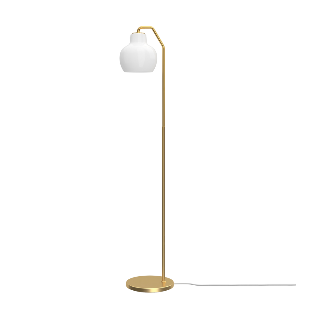Louis Poulsen - VL Ring Crown Gulvlampe – Brass / Opal Glass