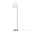 Louis Poulsen - VL Ring Crown Gulvlampe – Brass / Opal Glass