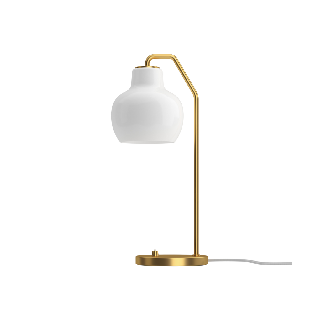 Louis Poulsen - VL Ringkrone Bordlampe – Brass / Opal Glass Ø150