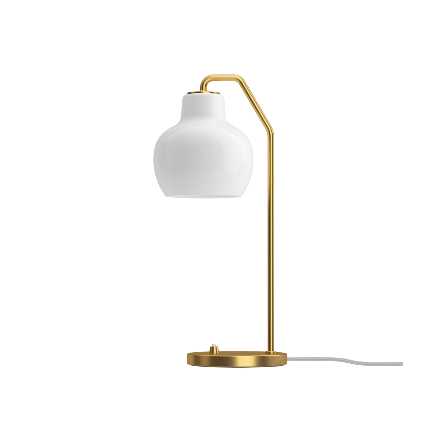 Louis Poulsen - VL Ringkrone Bordlampe – Brass / Opal Glass Ø150